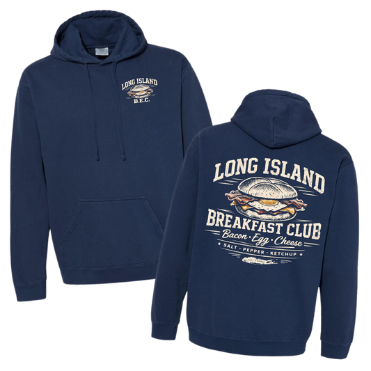 The Long Island Breakfast Club – Premium Garment-Dyed – Washed Navy | Salt + Shore