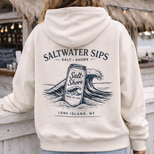 Saltwater Sips – Premium Garment-Dyed – Bone | Salt + Shore