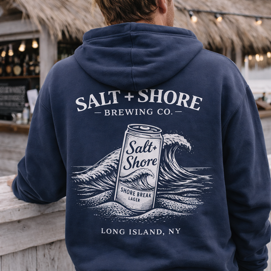 Salt + Shore Brewing Co. – Premium Garment-Dyed – Washed Navy | Salt + Shore