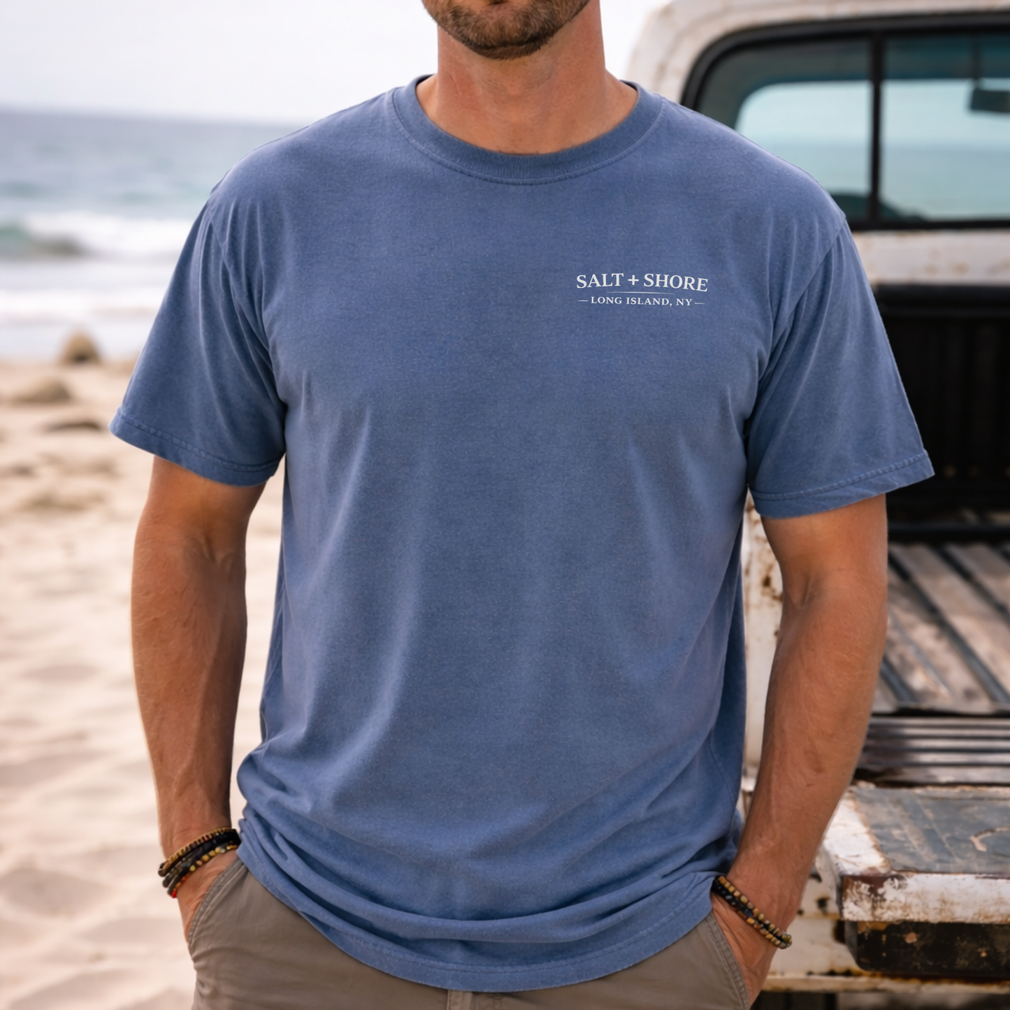 Red, White & Tide – Premium Garment-Dyed – Washed Indigo | Salt + Shore