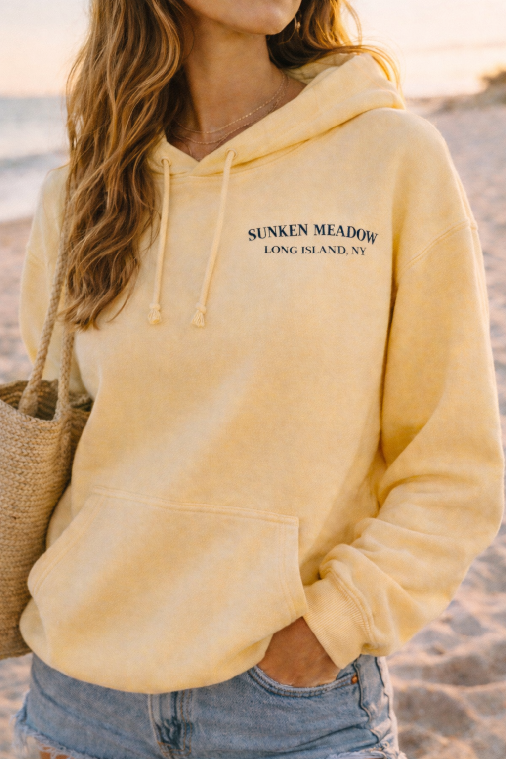 Sunken Meadow Shoreline – Premium Garment-Dyed – Sunwashed Butter | Salt + Shore