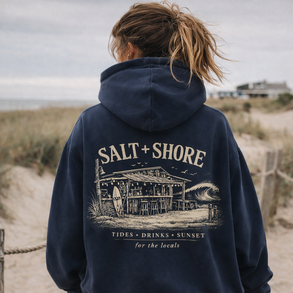 Locals Shack – Premium Garment-Dyed – Washed Navy | Salt + Shore