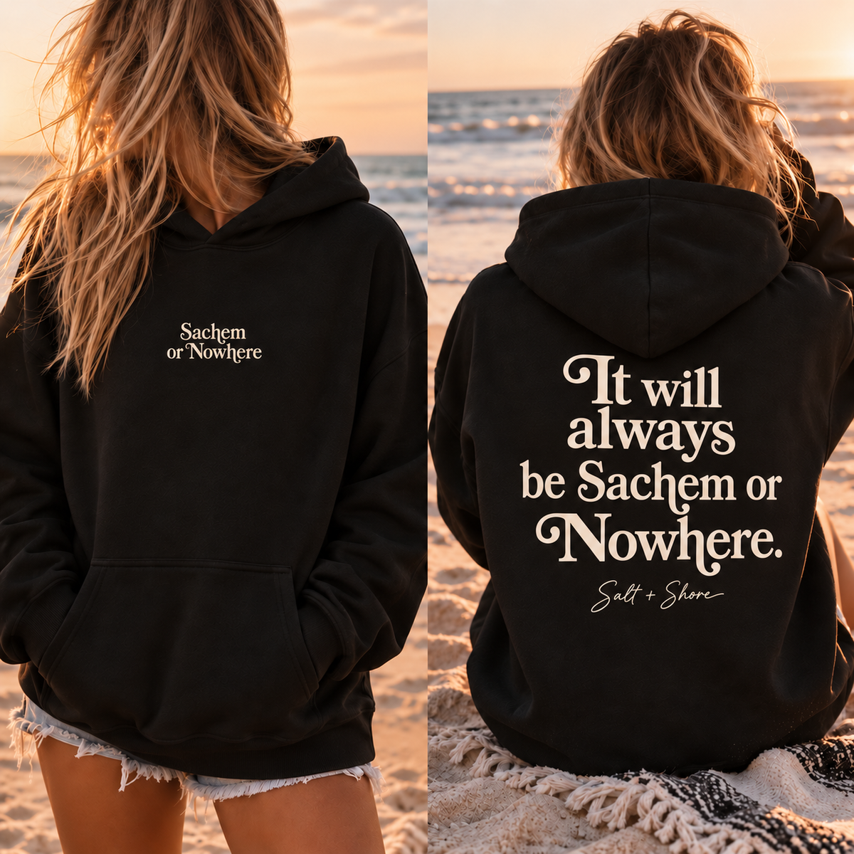 Sachem or Nowhere – Classic Cotton – Black | Salt + Shore