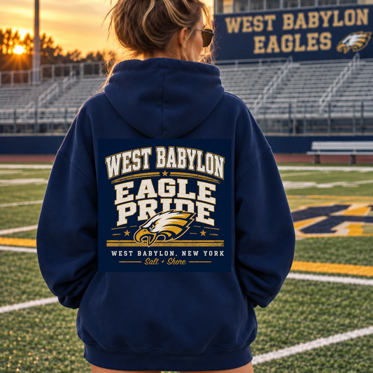 Eagle Pride – Classic Cotton – Navy | West Babylon Cheer | Salt + Shore