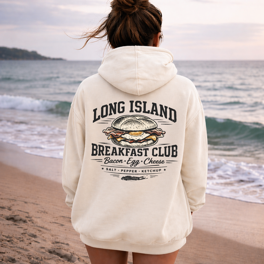 The Long Island Breakfast Club – Premium Garment-Dyed – Bone | Salt + Shore