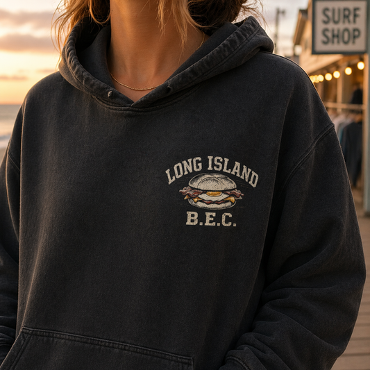 The Long Island Breakfast Club – Premium Garment-Dyed – Washed Black | Salt + Shore