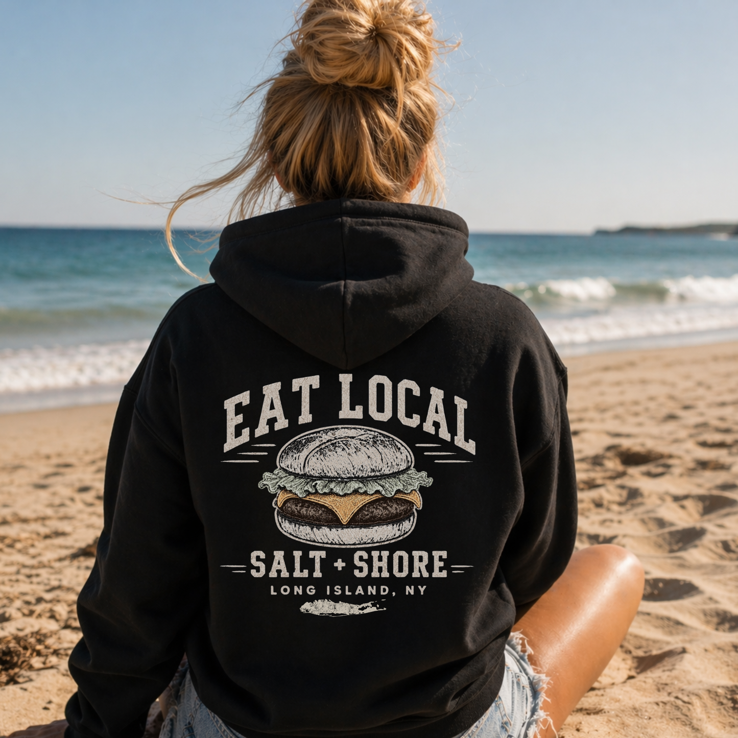 Eat Local: Long Island – Classic Cotton – Black | Salt + Shore