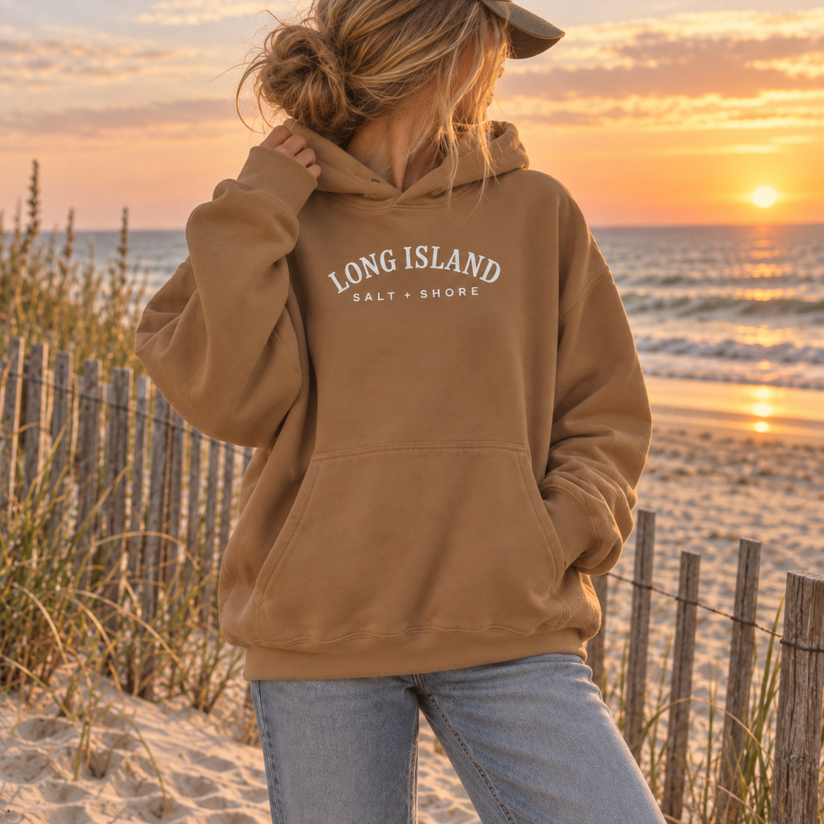 Long Island Premium Heavyweight Embroidered Essential – Dune | Salt + Shore