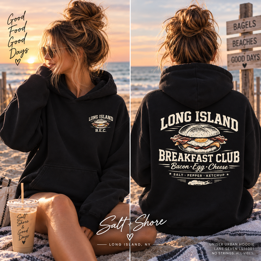 The Long Island Breakfast Club – Premium Garment-Dyed – Washed Black | Salt + Shore