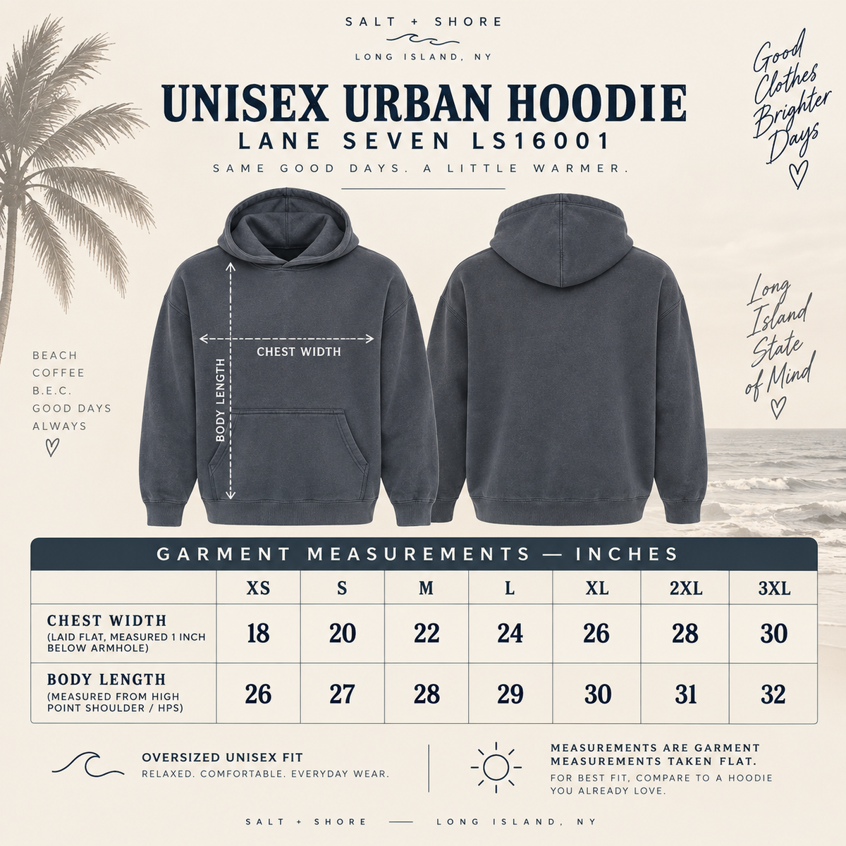 KP Coastal – Premium Garment-Dyed – Bone | Kings Park | Salt + Shore