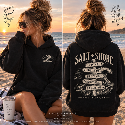 Long Island Wayfinder – Premium Garment-Dyed – Washed Black | Salt + Shore