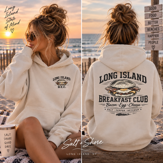The Long Island Breakfast Club – Premium Garment-Dyed – Bone | Salt + Shore