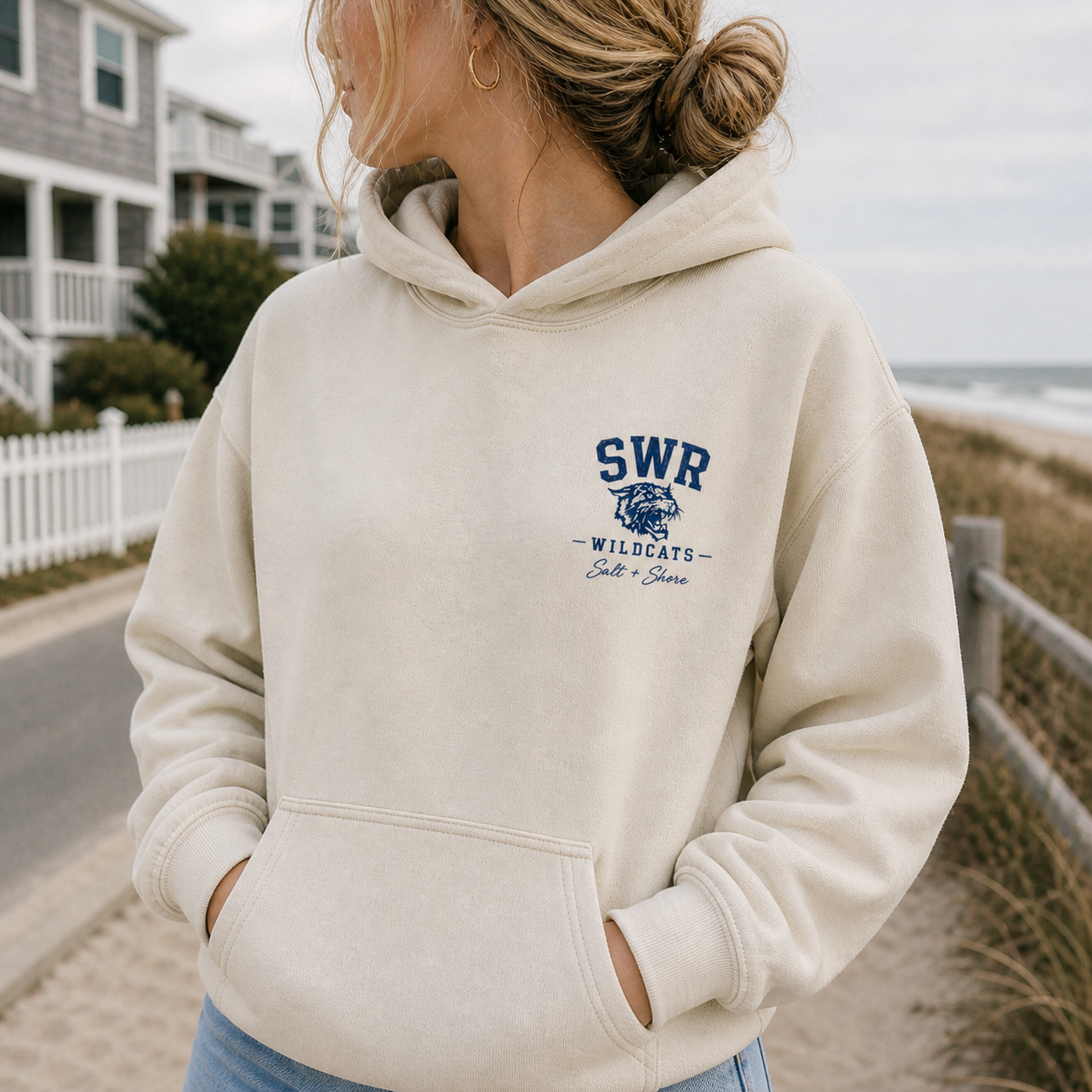 SWR Wildcats – Premium Garment-Dyed – Bone | SWR Varsity Cheer | Salt + Shore