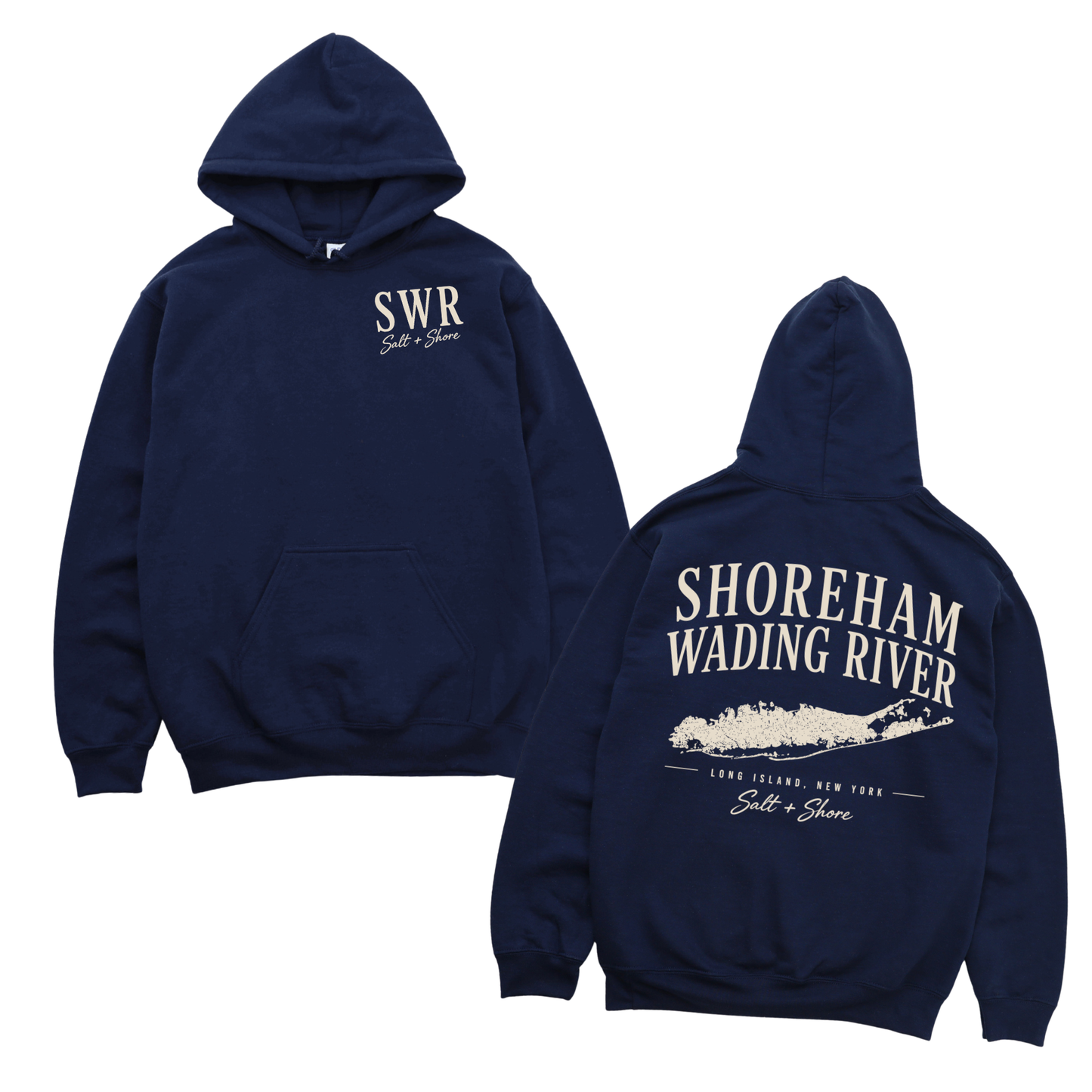 SWR Coastal Outline - YOUTH – Classic Cotton – Navy | SWR Varsity Cheer |Salt + Shore