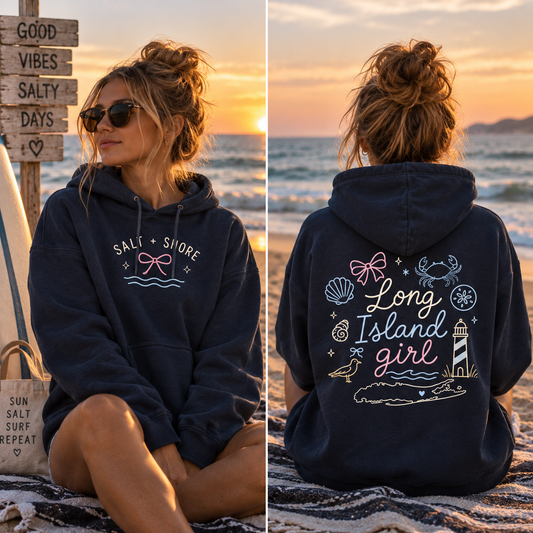 Long Island Girl – Classic Cotton – Navy | Salt + Shore
