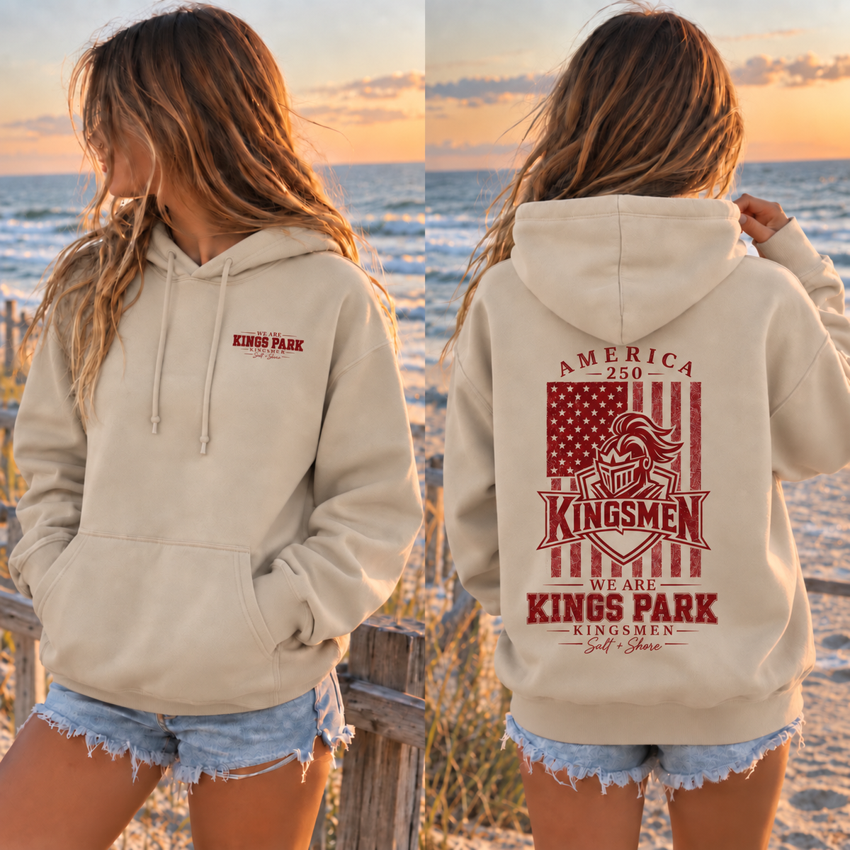 America 250: We Are Kings Park – Classic Cotton – Sand | Kings Park | Salt + Shore