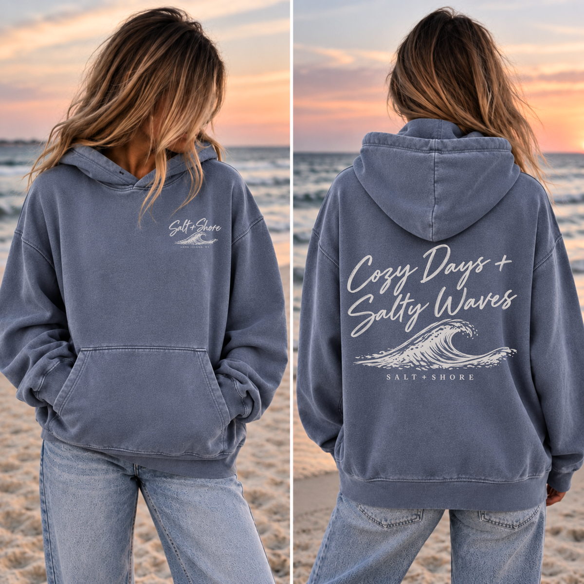 Cozy Days + Salty Waves – Washed Harbor Blue | Salt + Shore