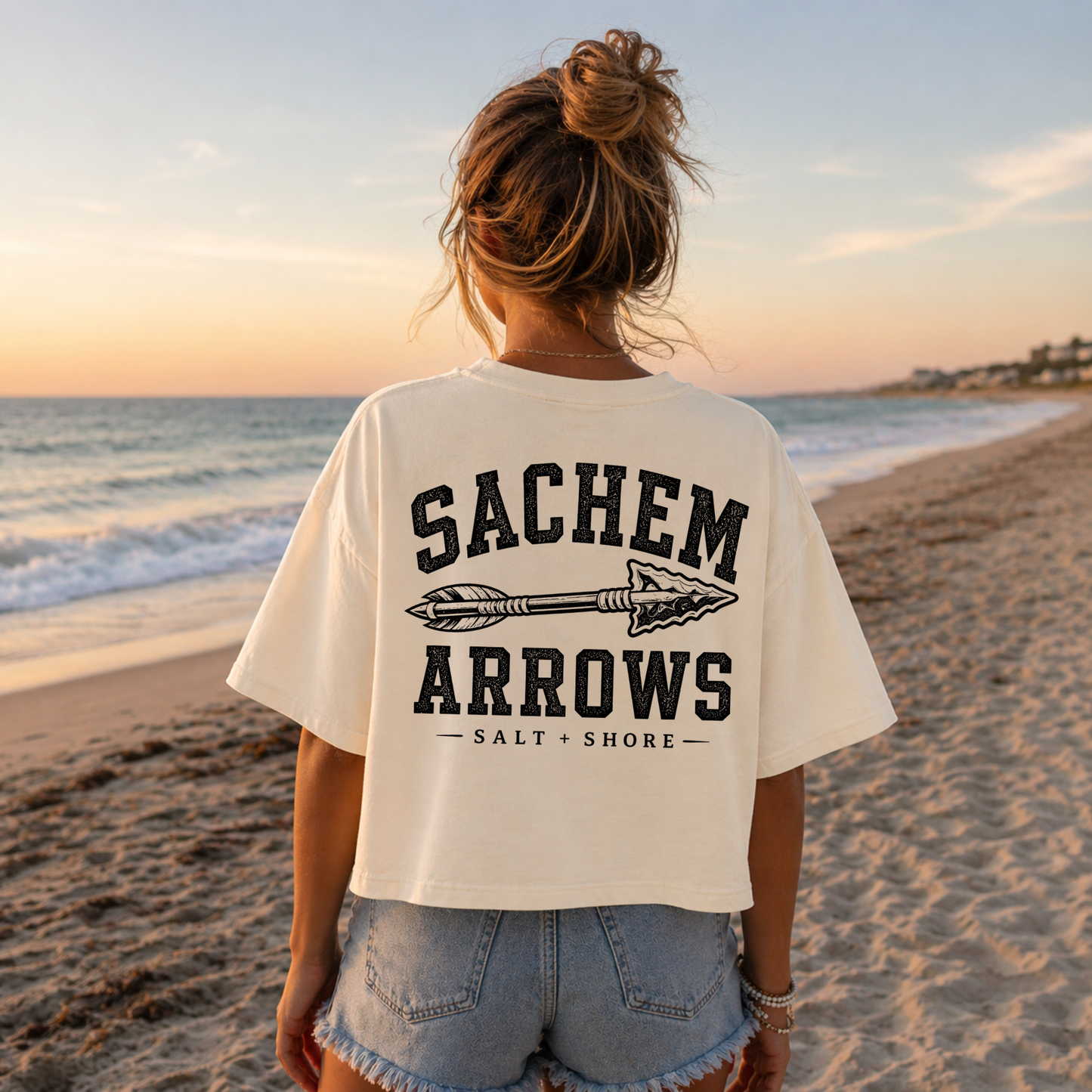 Sachem Arrows x Salt + Shore – Premium Garment-Dyed – Bone | Salt + Shore