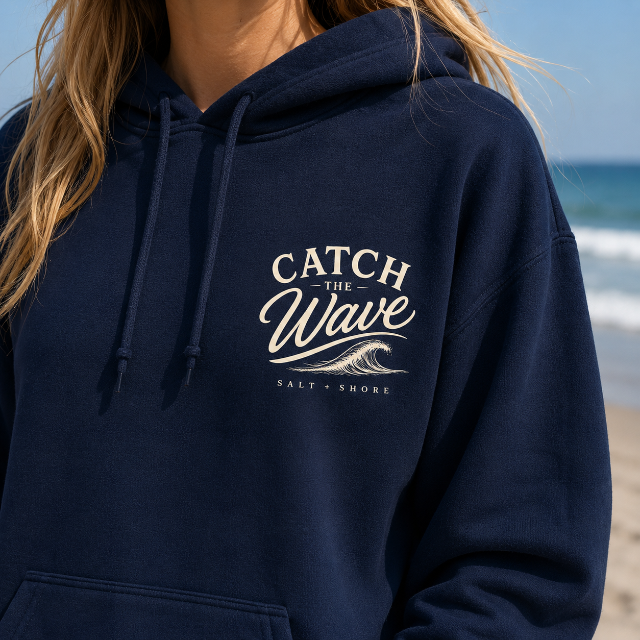 Catch the Wave – Classic Cotton – Navy | Salt + Shore