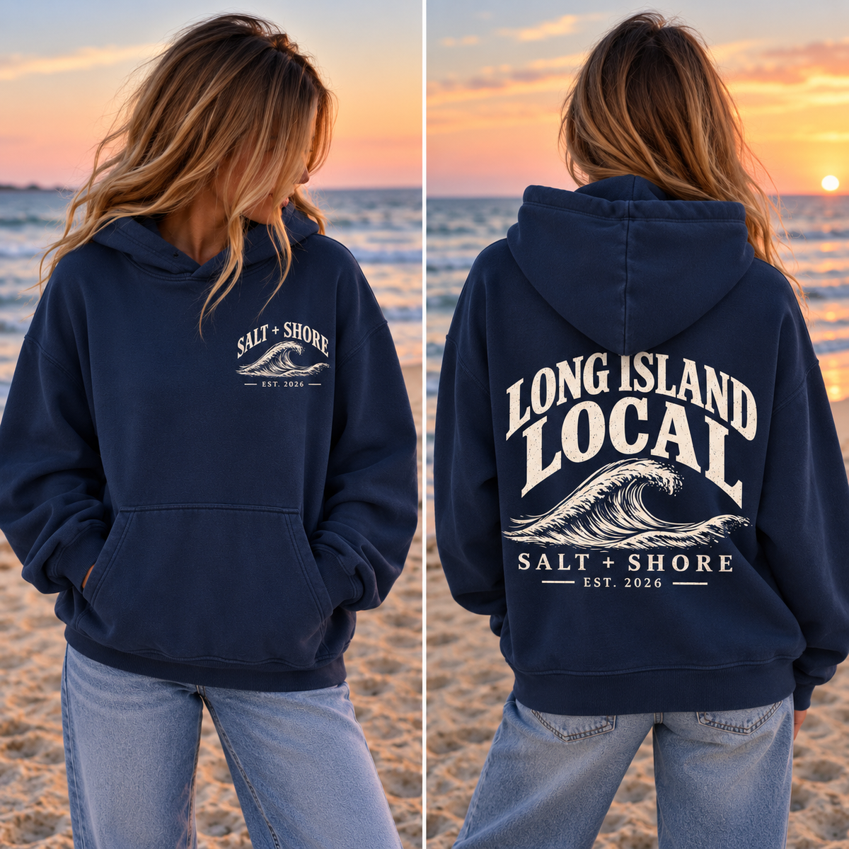 Long Island Local – Classic Cotton – Navy | Salt + Shore