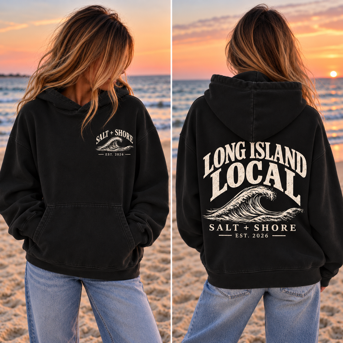 Long Island Local – Classic Cotton – Black | Salt + Shore
