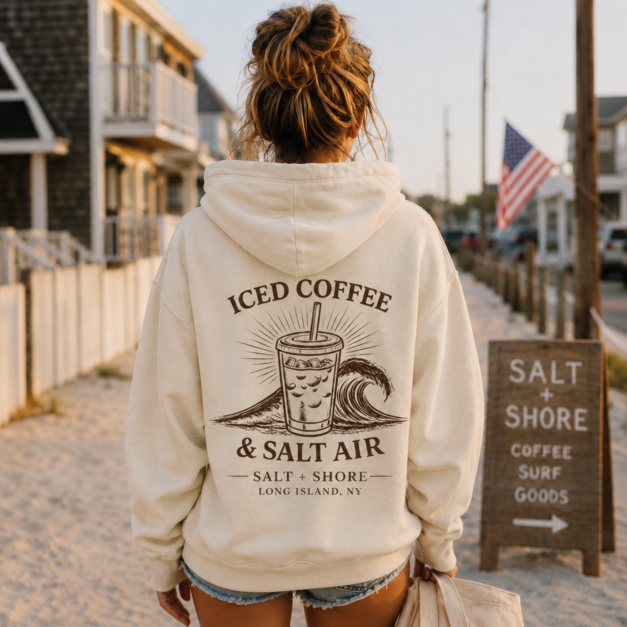 Brewed by the Shore – Premium Garment-Dyed – Bone | Salt + Shore