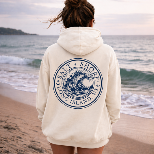 Locals Wave – Premium Garment-Dyed – Bone | Salt + Shore