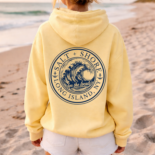 Locals Wave – Premium Garment-Dyed – Sunwashed Butter | Salt + Shore