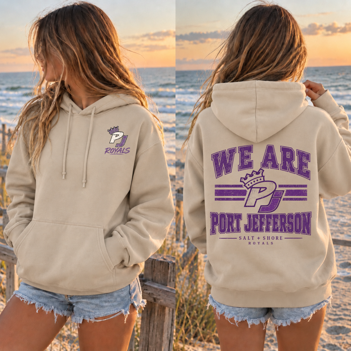 We Are Port Jeff – Classic Cotton – Sand | Port Jeff | Salt + Shore