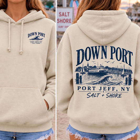 Down Port Port Jeff – Classic Cotton – Sand | Port Jeff | Salt + Shore