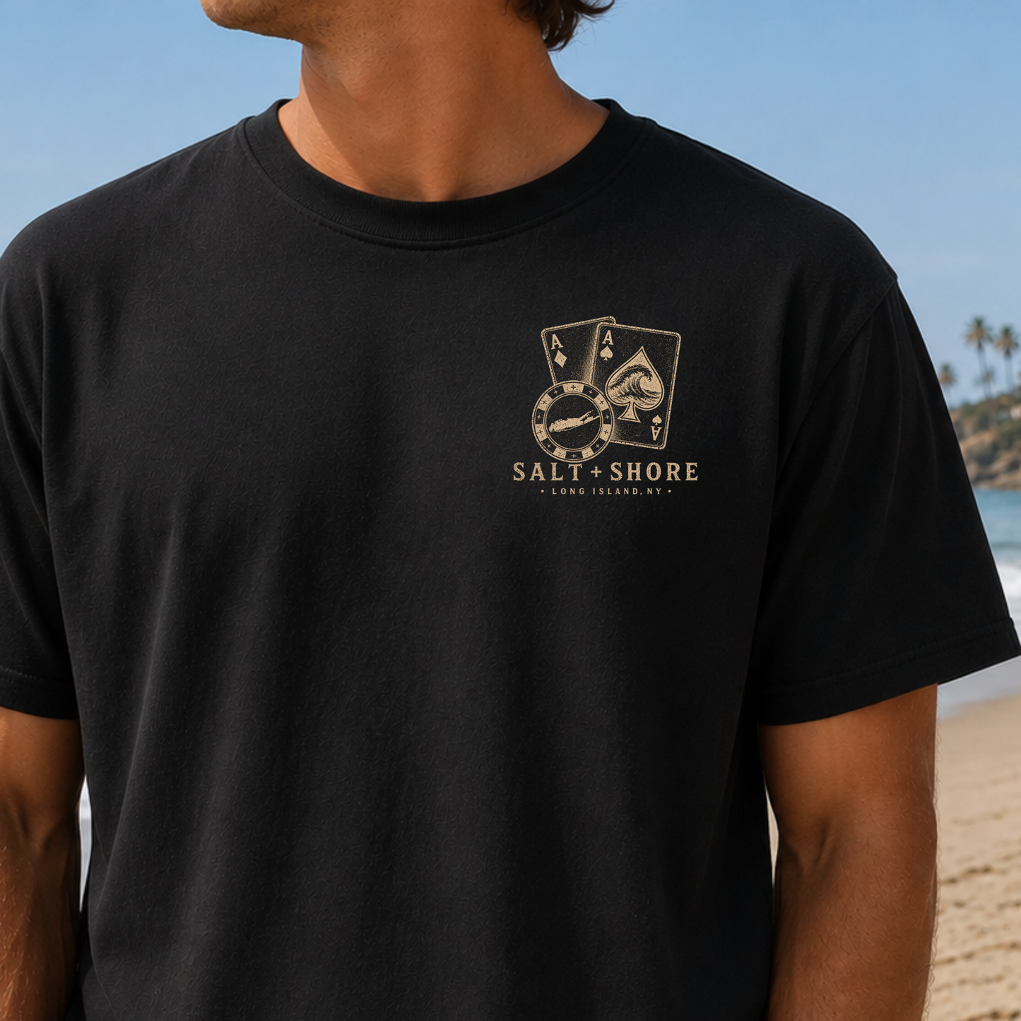 Salt + Shore Poker Co. – Premium Garment-Dyed – Washed Black | Salt + Shore