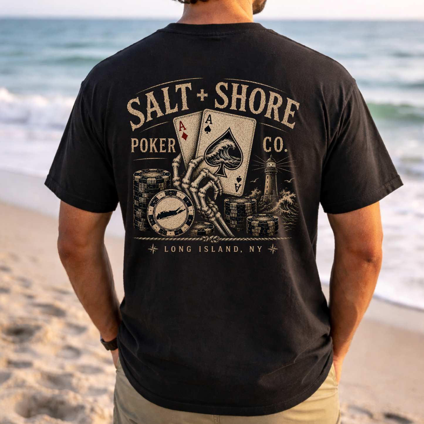 Salt + Shore Poker Co. – Premium Garment-Dyed – Washed Black | Salt + Shore