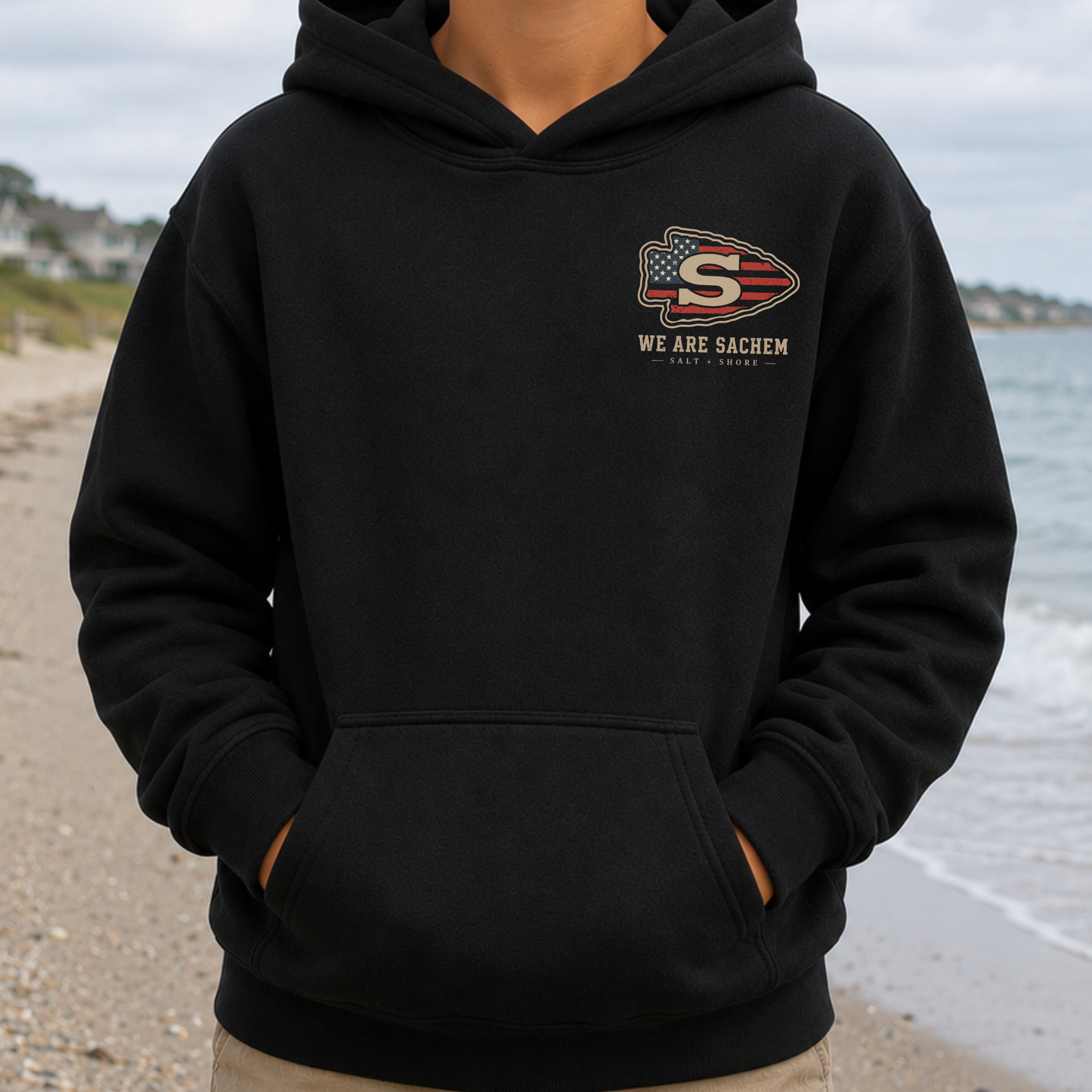 America 250: We Are Sachem – YOUTH – Classic Cotton – Black | Salt + Shore