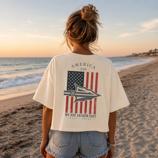 America 250: We Are Sachem East – Premium Garment-Dyed – Bone | Sachem East Football | Salt + Shore