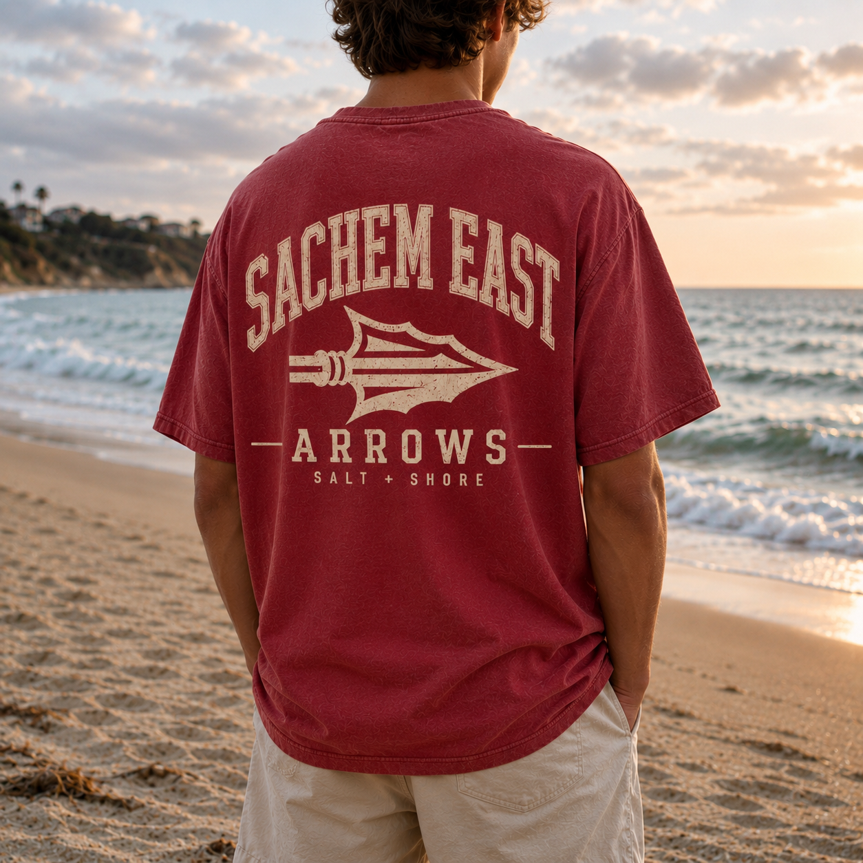 Sachem East Varsity – Premium Garment-Dyed – Red Tide | Sachem East Football | Salt + Shore