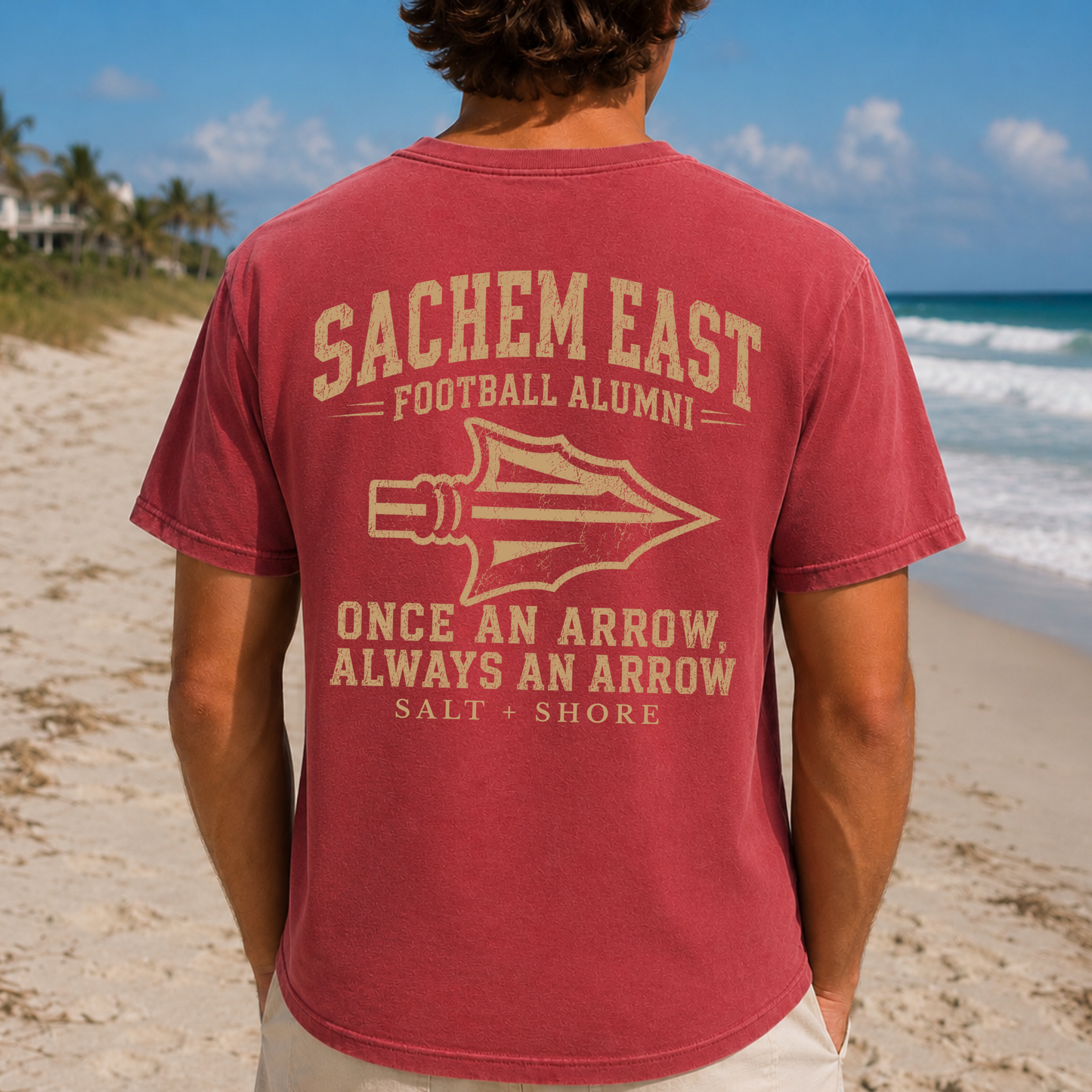 Sachem East Football Alumni – Premium Garment-Dyed – Red Tide | Sachem East Football | Salt + Shore