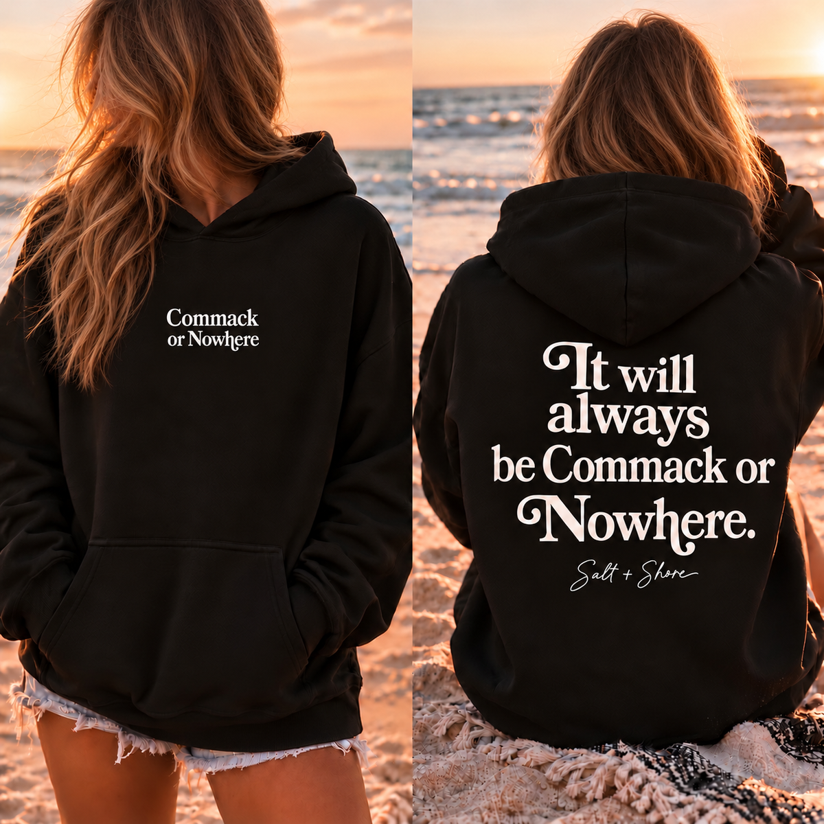 Commack or Nowhere – Classic Cotton – Black | Commack | Salt + Shore