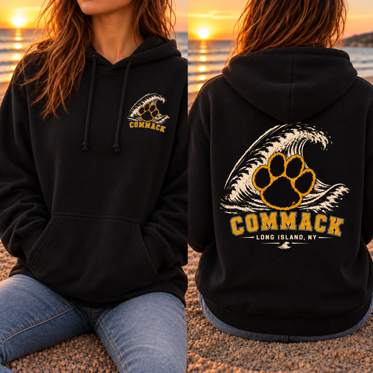 Commack Coastal Paw – Premium Garment-Dyed – Black | Commack | Salt + Shore
