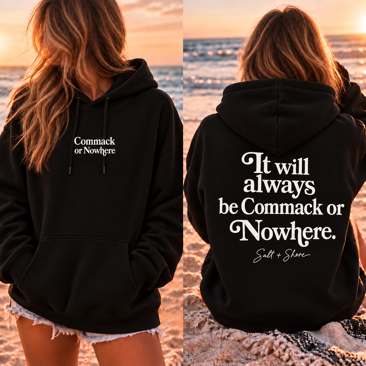Commack or Nowhere – Premium Garment-Dyed – Black | Commack | Salt + Shore