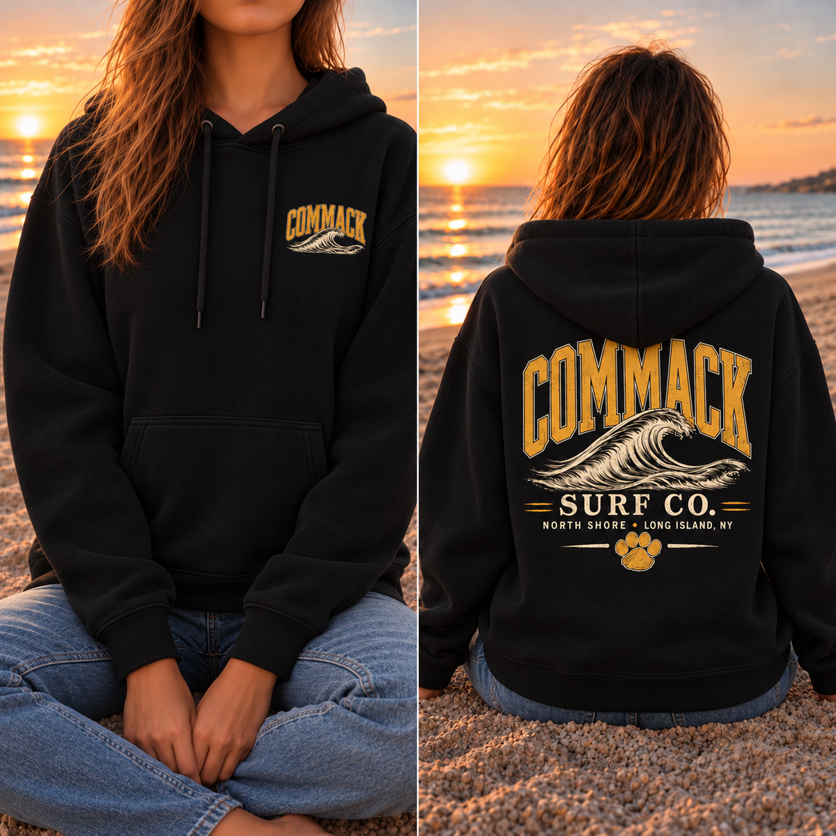 Commack Surf Co. – Premium Garment-Dyed – Black | Commack | Salt + Shore