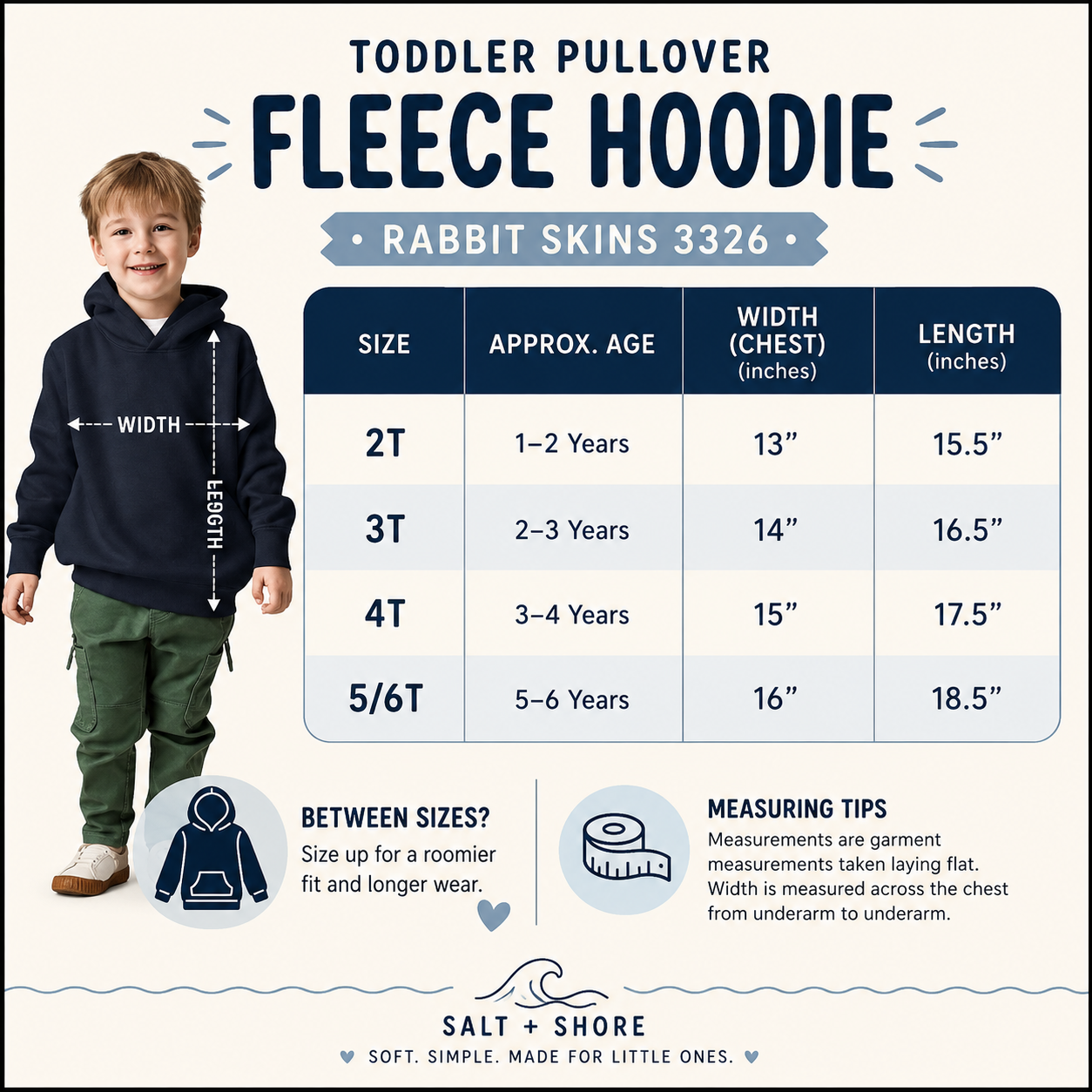 Little Long Islander - Toddler/Youth – Classic Cotton – Navy | Salt + Shore