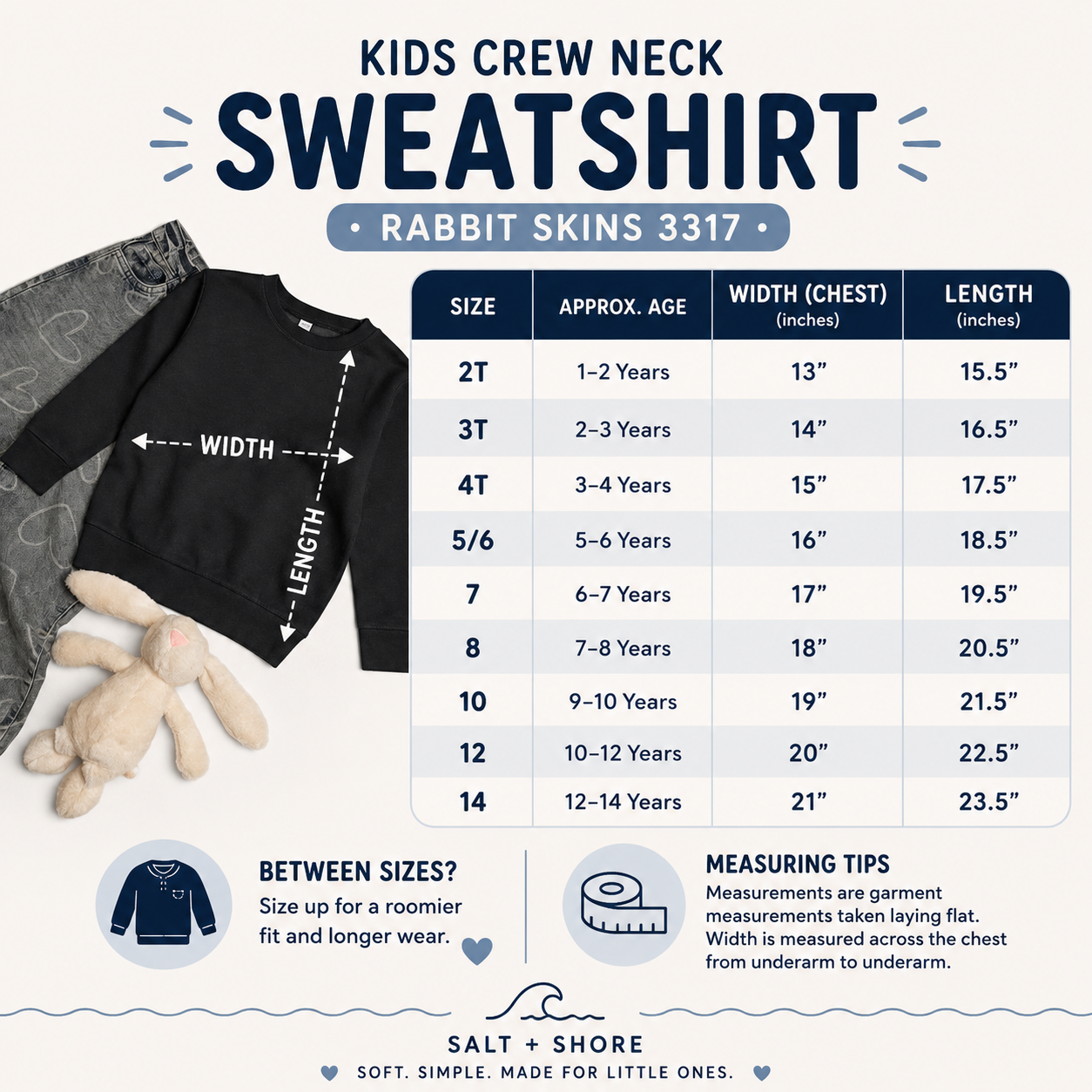 Little Long Islander - Toddler/Youth – Classic Cotton – Navy | Salt + Shore